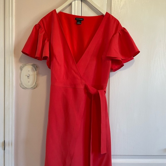 Club Monaco | Wrap Dress Red colour size 4 brand new_Tag Removed - Picture 2 of 11